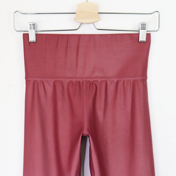 Carbon38 High Rise 7/8 Legging Liquid Metallic Takara Shine Glossy Rose Pink S - Picture 4 of 7